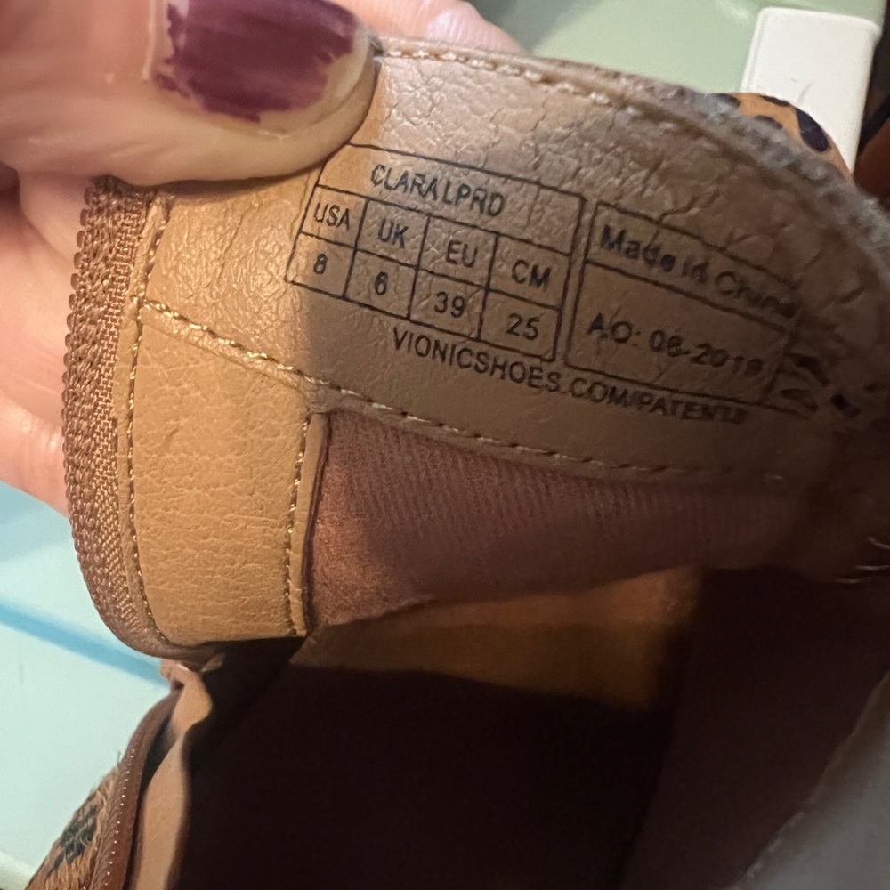 Vionic Leopard Print Ankle Booties - image 6